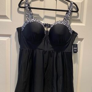 Peplum Underwire Swimm Dress